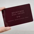 Carte de visite miroir personnalisée