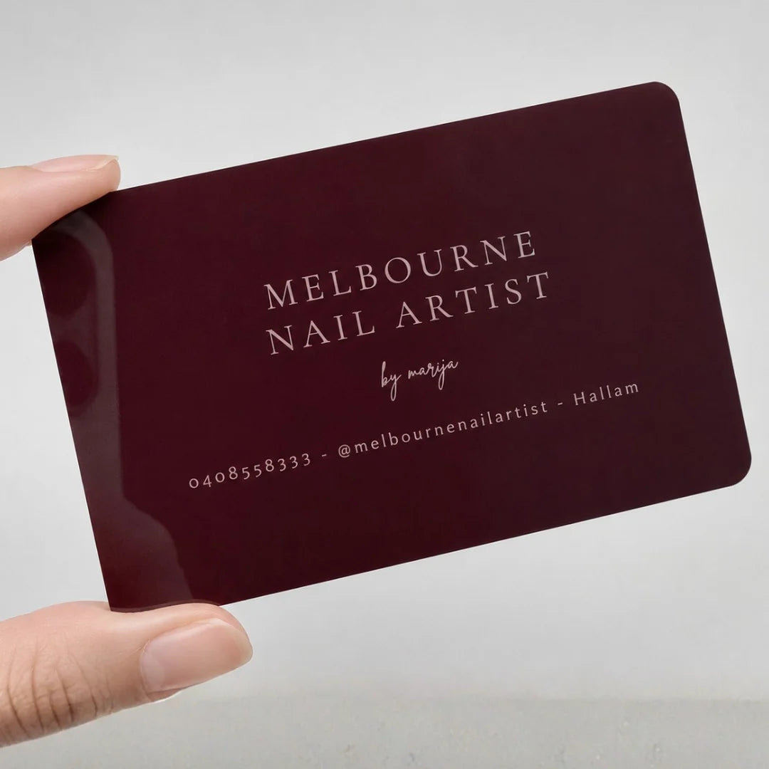 Carte de visite miroir personnalisée